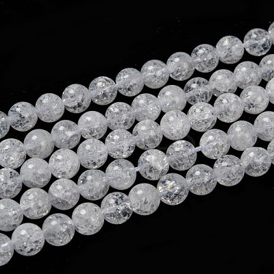 Natural Crackle Quartz Beads Strands G-D840-01-8mm-1