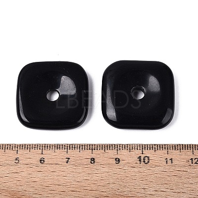 Natural Obsidian Pendants G-Q602-02A-1