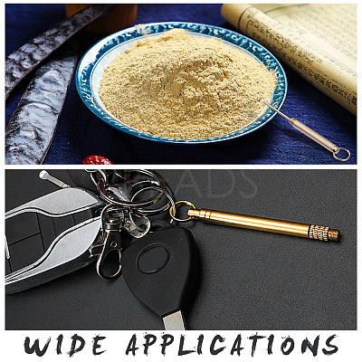 Iron Portable Incense Ash Spoons AJEW-CA0002-88-1