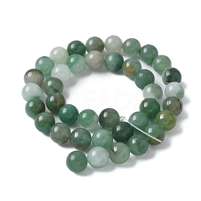 Natural Green Aventurine Beads Strands G-Q462-10mm-20-1