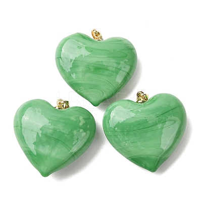 Handmade Lampwork Pendants LAMP-G160-01R-1