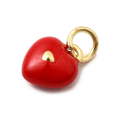 Brass Enamel Charms KK-A268-12G-02-1