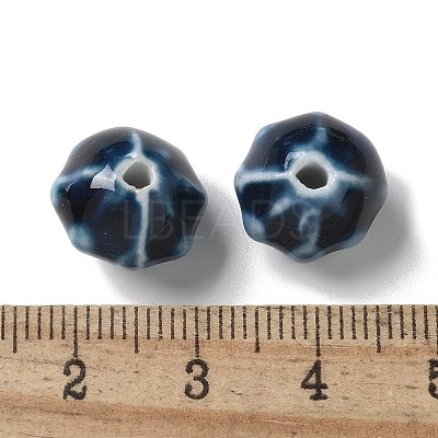 Vintage Porcelain Pumpkin Beads PORC-L080-A11-1