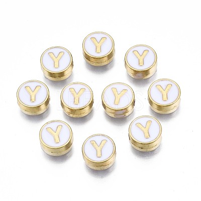 Alloy Enamel Beads ENAM-N052-006-01Y-RS-1