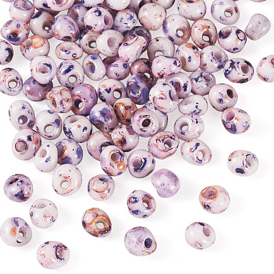 Picasso Glass Seed Beads SEED-TADJ0001-05I-1