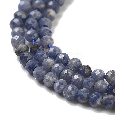 Natural Sapphire Beads Strands G-F509-18A-2mm-1