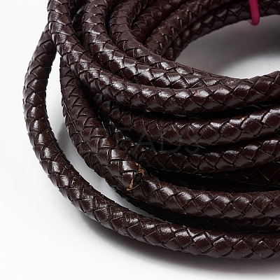 Braided Leather Cord with Core WL-F009-B01-6mm-1