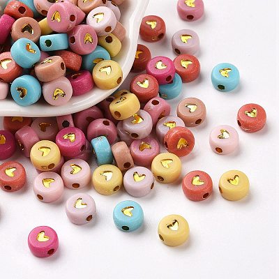 Opaque Acrylic Beads PACR-N006-50-A01-1