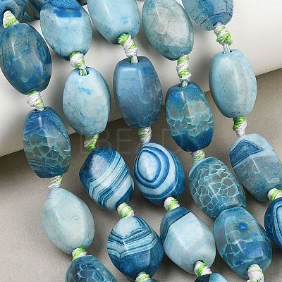 Natural Dragon Veins Agate Beads Strands GG-CBA8E33-A01-01-1