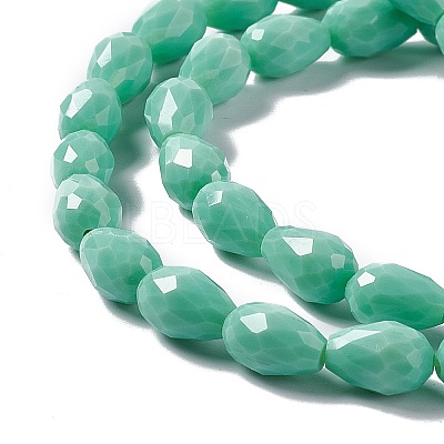 Faceted Glass Beads Strands GLAA-E037-01C-1