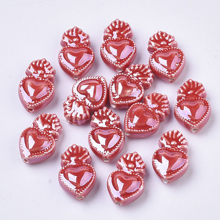 Handmade Porcelain Beads X-PORC-T005-005E-1