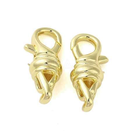 Brass Lobster Claw Clasps KK-B089-26G-1