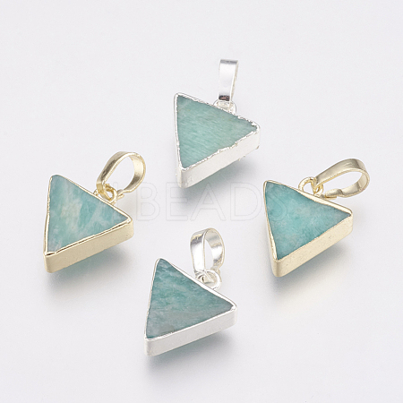 Natural Amazonite Pendants KK-G343-16-1