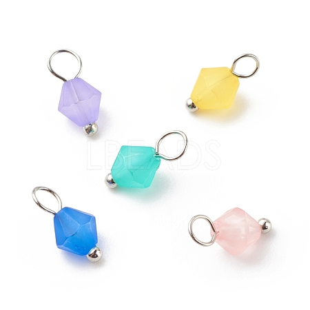 Frosted Acrylic Charms PALLOY-JF01745-03-1