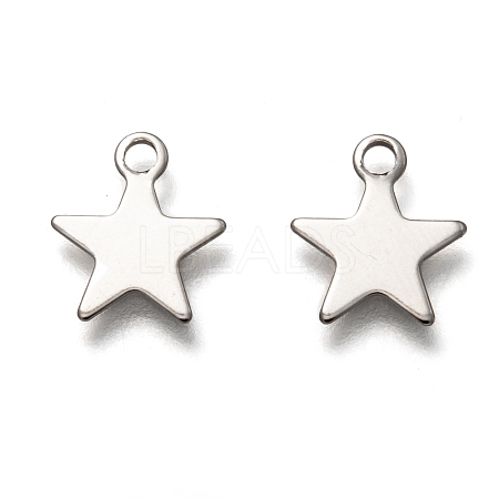 Non-Tarnish 201 Stainless Steel Charms STAS-B001-14A-P-1