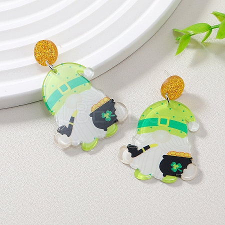 Christmas Acrylic Santa Claus Stud Earrings RD9723-7-1