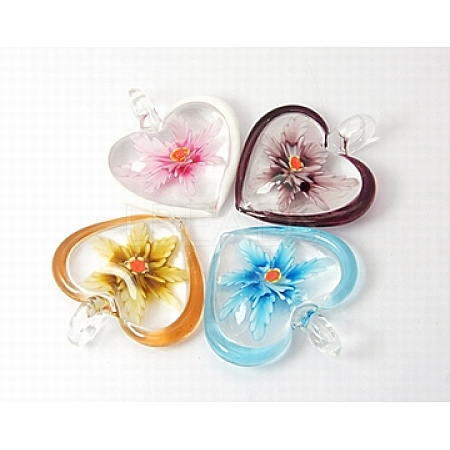 Handmade Lampwork Pendants X-LAMP-N055-M-1