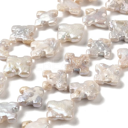 Natural Baroque Pearl Keshi Pearl Beads Strands PEAR-E016-005-1