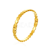 Honeycomb Hexagon 304 Stainless Steel Open Hinged Cuff Bangles for Women TF6134-1