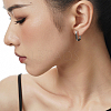 1 Pair 925 Sterling Silver Hoop Earrings EJEW-BBC0001-83P-4