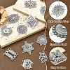 60Pcs 30 Styles Tibetan Style Zinc Alloy Multi-Strand Links FIND-CJ0003-63-3
