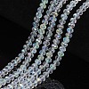 Electroplate Glass Beads Strands X1-EGLA-A034-T6mm-L19-1