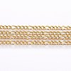 3.28 Feet 304 Stainless Steel Figaro Chains X-CHS-I002-05G-2