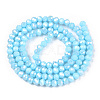 Electroplate Glass Beads Strands EGLA-A034-P1mm-B14-2