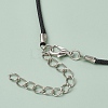 Glass Seed Beads & Glass Pearl Angel Pendant Necklaces NJEW-MZ00056-03-5