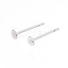 Tarnish Resistant 304 Stainless Steel Stud Earring Findings STAS-D448-088P-3mm-1