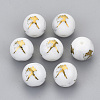 Electroplate Glass Beads EGLA-S178-11L-02-1