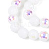 Electroplate Opaque Glass Beads Strands EGLA-N024-01A-A01-3