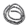 Synthetic Terahertz Stone Beads Strands G-H327-L03-02-2