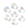 UV Plating Luminous Transparent Acrylic Beads OACR-P010-05D-1
