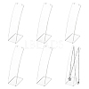 Transparent Acrylic Necklace Display Stands NDIS-WH0006-10-1