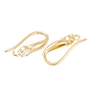 Rack Plating Brass Cubic Zirconia Earring Hooks KK-S374-05G-05-2