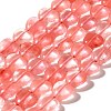 Cherry Quartz Glass Beads Strands G-R190-10mm-53A-2