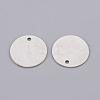304 Stainless Steel Stamping Blank Tag Pendants STAS-F175-06P-1