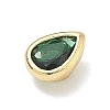 Teardrop Brass Micro Pave Cubic Zirconia Cabochons KK-P345-13G-B07-2
