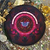 Flat Round Rubber Pendulum Altar Mats PW-WGF7900-01-5