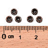 Brass Rhinestone Spacer Beads RB-A014-Z4mm-01R-NF-2