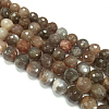 Natural Sunstone Beads Strands X-G-G213-8mm-32-1