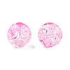 Transparent Crackle Acrylic Beads CACR-N002-18B-4