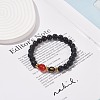 Om Mani Padme Hum Mala Beads Bracelet BJEW-JB08694-2