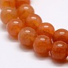 Natural Red Aventurine Bead Strands X-G-P257-02-8mm-3