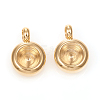 201 Stainless Steel Pendant Rhinestone Settings STAS-G224-27G-2