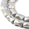 AB Color Plate Glass Beads Strands EGLA-P051-06A-B10-4