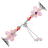 Butterfly Acrylic Bead Watch Bands PW-WG15573-02-1