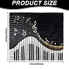 Piano Pattern Linen Tablecloth AJEW-WH0528-69A-2