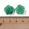 Synthetic Coral 3D Flower Rose Beads CORA-A005-14mm-31-3